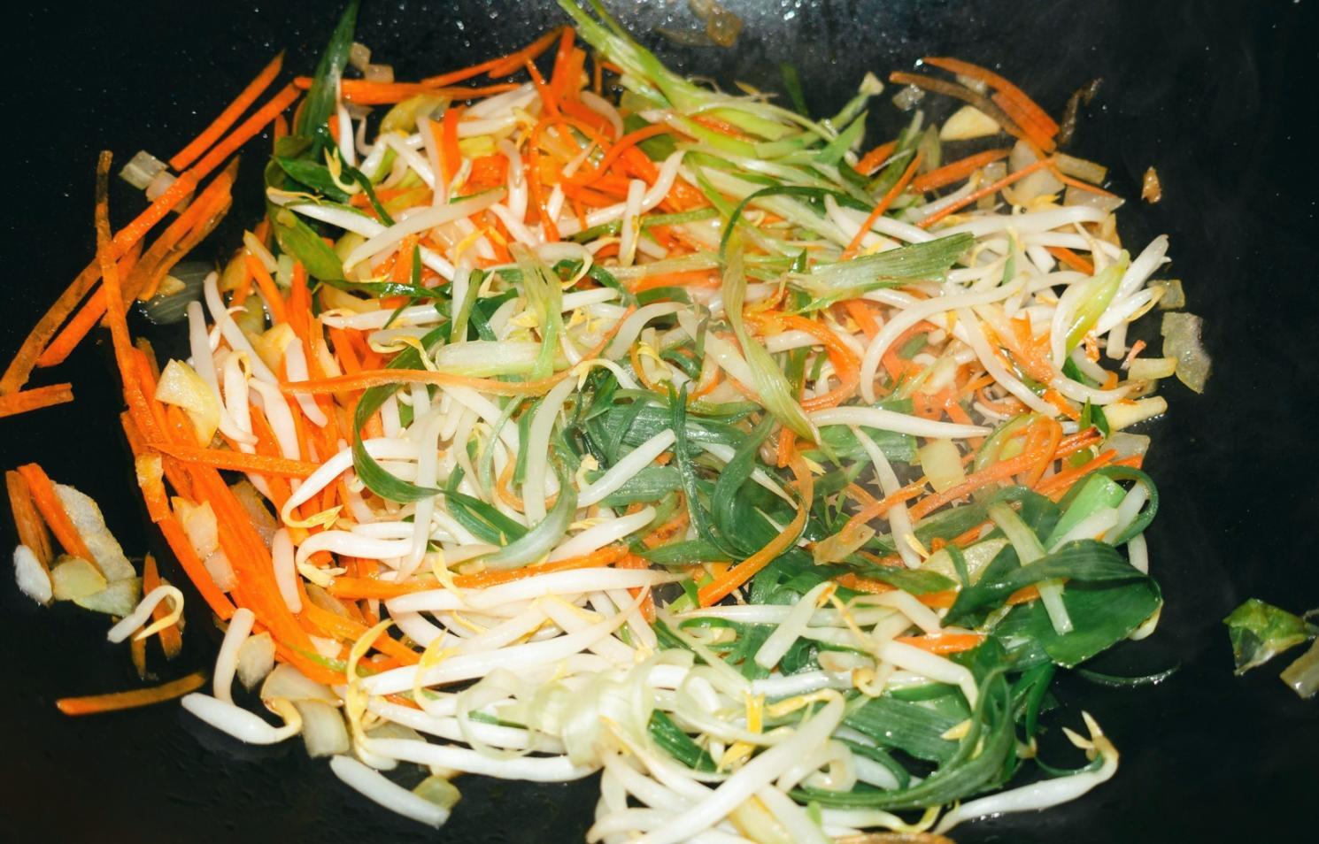 Culinary workspace with fresh ingredients